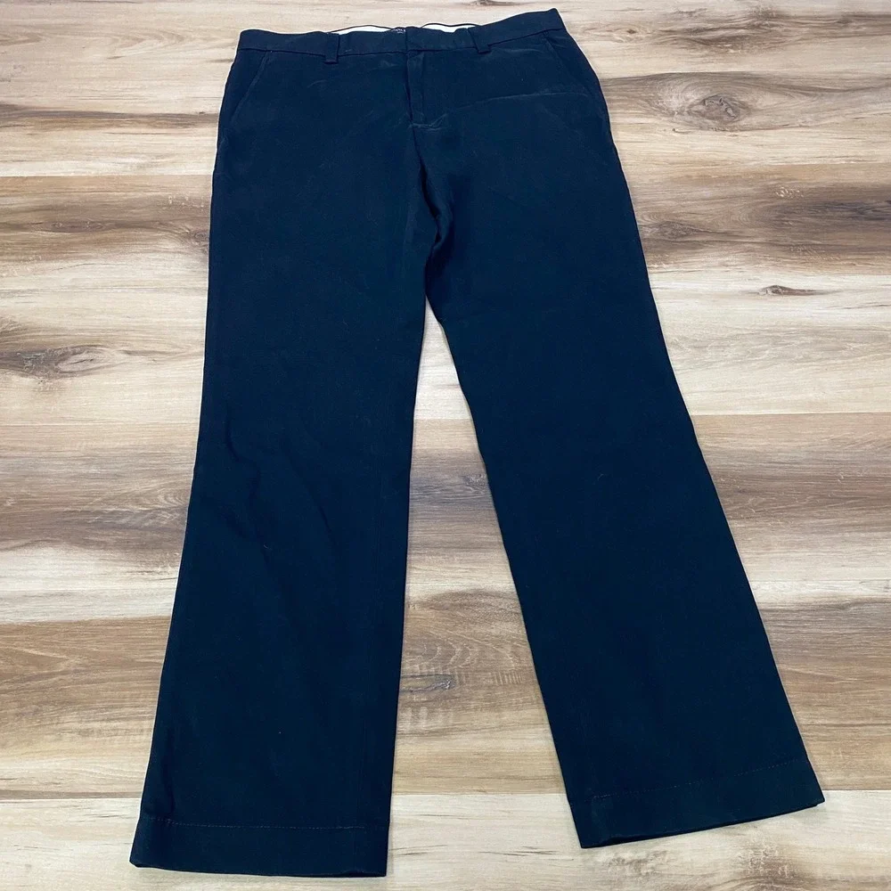 Banana Republic Aiden Chino 32x32 Slim Fit Cotton Pants Black